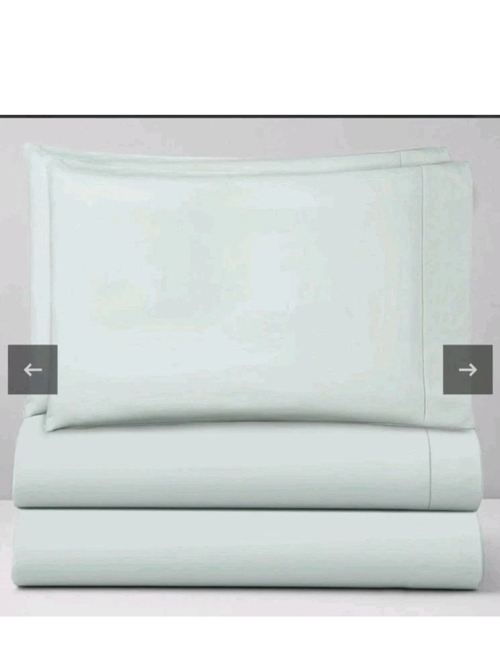 SFERRA Larino Queen Sheet Set, With Pillowcases,  Mint Green, Luxury Bedding